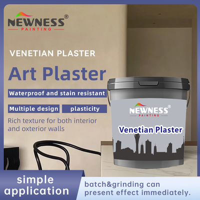 Gepersonaliseerde kleuren Zero Voc Water gebaseerde Marmorino Venetiaanse gips High Glossy Coating