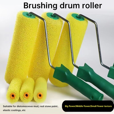 Chemical Fiber Foam Paint Roller Brush Set met groen plastic handvat DIY Grade 2024
