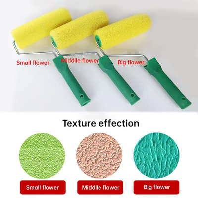 Chemical Fiber Foam Paint Roller Brush Set met groen plastic handvat DIY Grade 2024