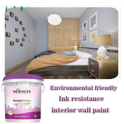 Acrylische hoogglanzige huiskleuren Inwendige wandverfcoating voor woonmuren