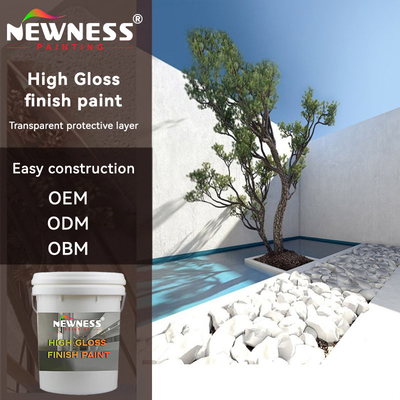 Hoofdgrondstof Acrylische enkelcomponent op water gebaseerde binnenmuurverf Wit kleur