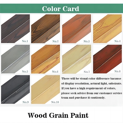 12 maanden houdbaarheid Houtvlek Lak Cassia Siamea Grain Finish voor aluminiumprofiel