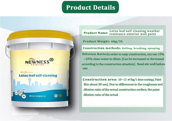 Superweerbestendige Acryl Copolymer Decoratieve Latex Emulsie Buitenmuurverf