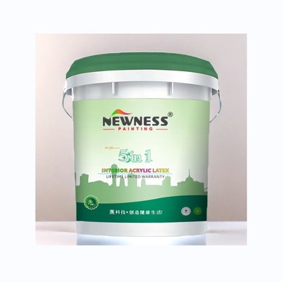 Witte emulsie acryl latex wandverf voor slaapkamer/woonkamer Netto formaldehyde Voordeel