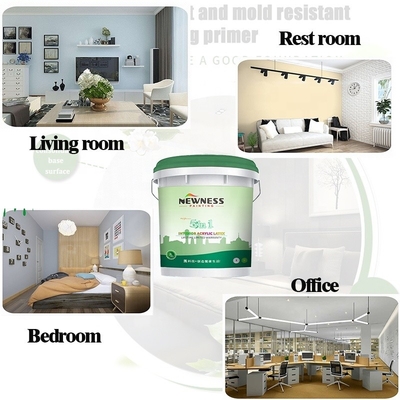 Witte emulsie acryl latex wandverf voor slaapkamer/woonkamer Netto formaldehyde Voordeel