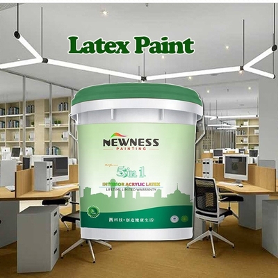 Witte emulsie acryl latex wandverf voor slaapkamer/woonkamer Netto formaldehyde Voordeel