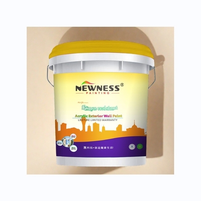 Buitenste latexcoating voor tegels van kustgebouwen beschermt en voegt elastisch kleurlicht toe