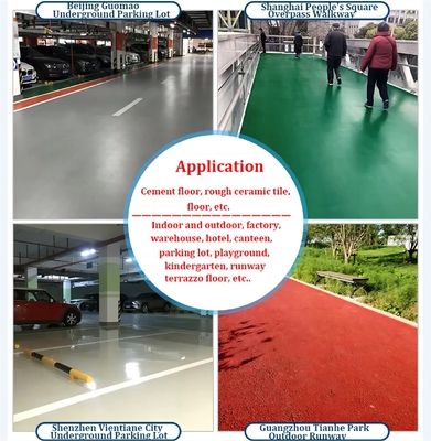 Acryl voor hoofddruifstof zelfnivellerende epoxyverf voor industriële vloeren