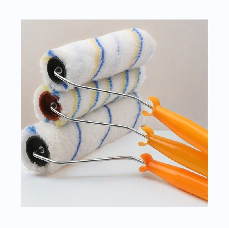 Plastic PP Handle 4 inch Mini Roller Verfroller voor professionele wandverfgereedschappen