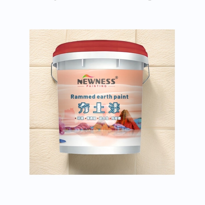 Verkoop Eco-Straw Verf Hotel Muziek Homestay Stijl Watergebaseerde Kunst Straw Mud door Batch Knife