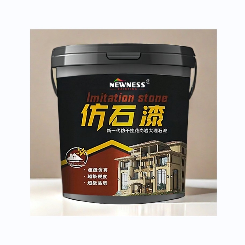 Vernieuw uw buitenmuur met water gebaseerde graniet textuur steen coating acryl verf